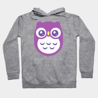 Purple Violet Cute baby Owl Hoodie